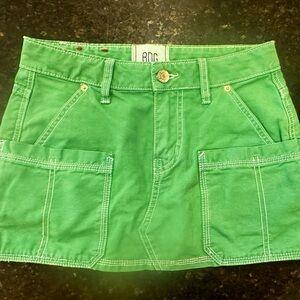 Urban Outfitters BDG Kelly Green Mini Skirt x-small
